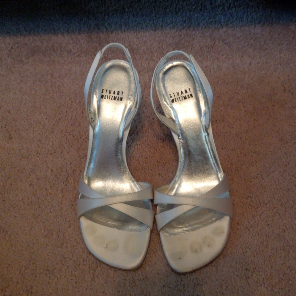 Stuart Weitzman satin heels